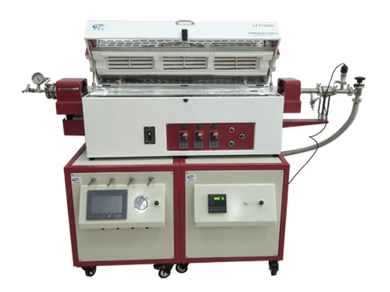 三溫區(qū)真空氣氛回轉爐CVD系統(tǒng)CVD1200C 900D60III R 3ZLV